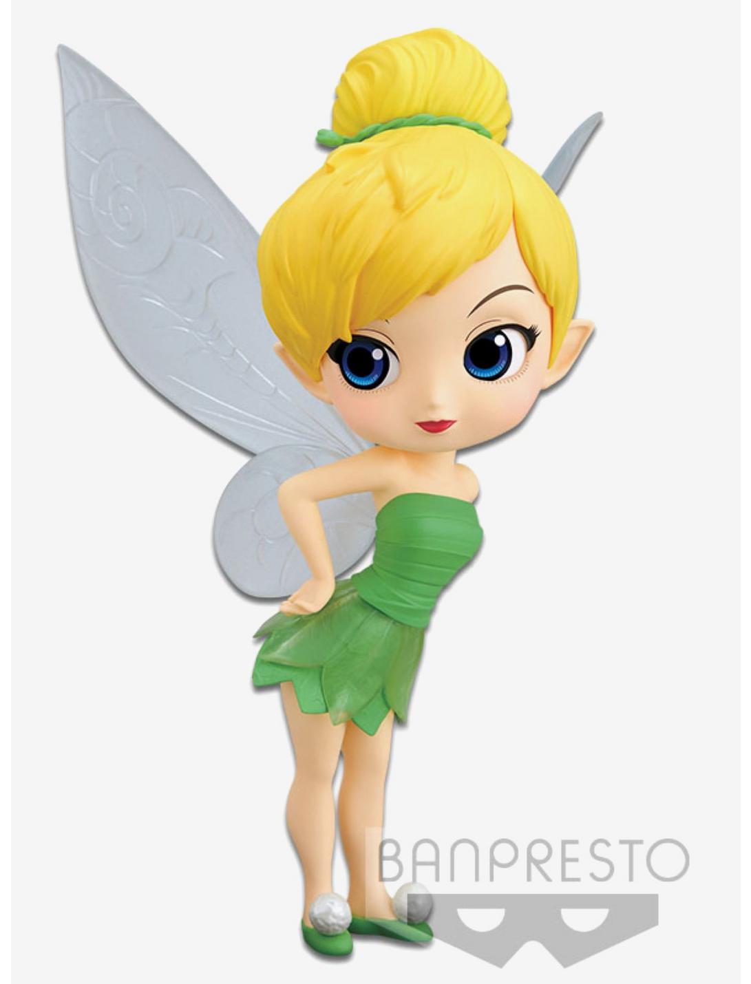 Banpresto Disney Peter Pan Q Posket Tinker Bell (Leaf Dress Ver. A) Figure, , hi-res