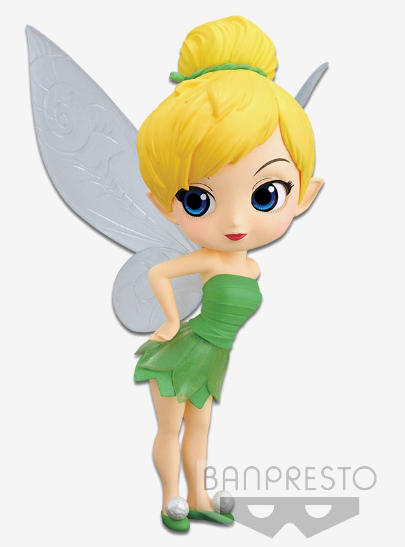 Banpresto Disney Peter Pan Q Posket Tinker Bell (Leaf Dress Ver. A) Figure, , hi-res