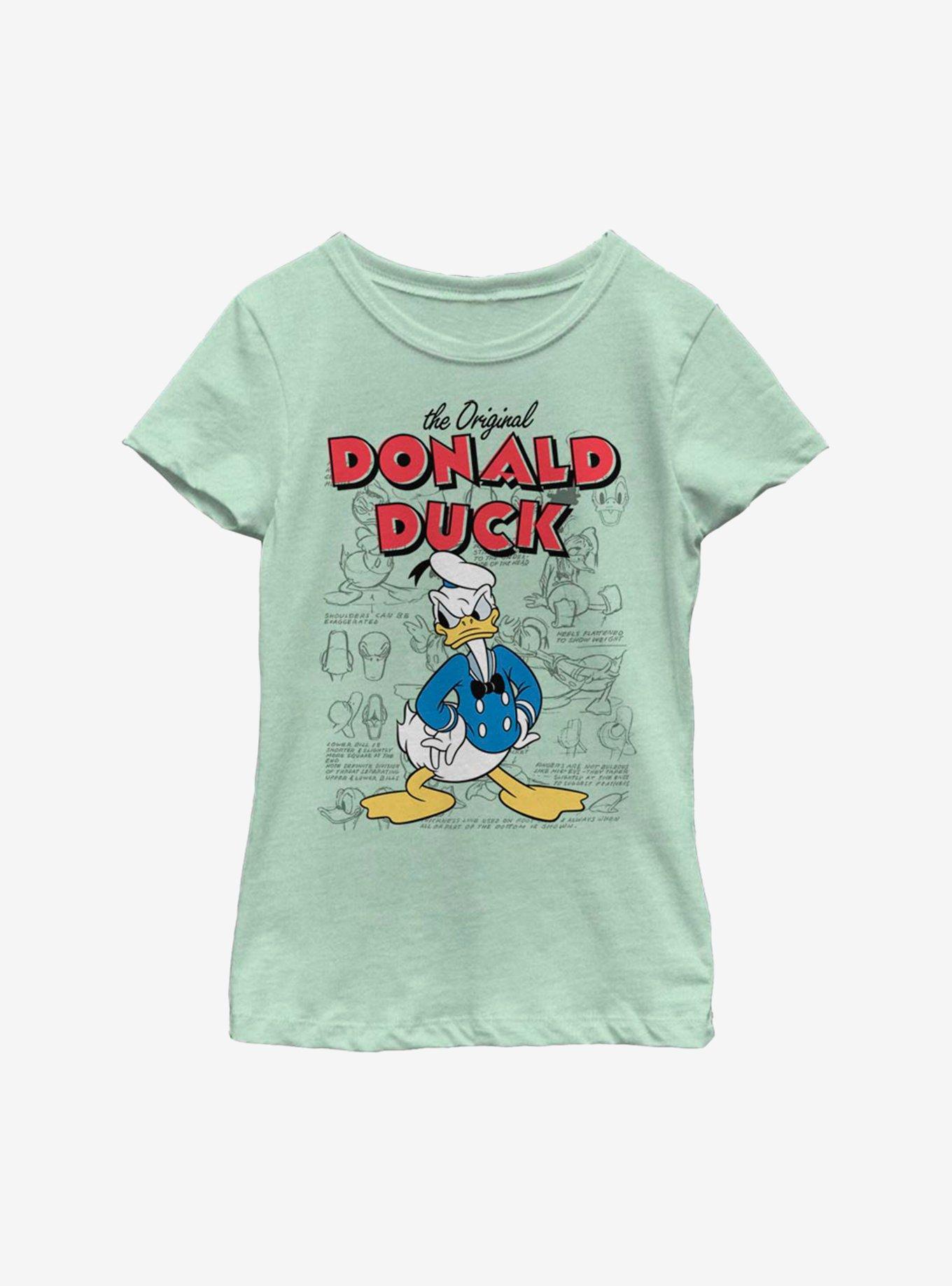 Disney Donald Duck Sketchbook Youth Girls T-Shirt, , hi-res