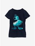 Disney Donald Duck Silhouette Youth Girls T-Shirt, NAVY, hi-res