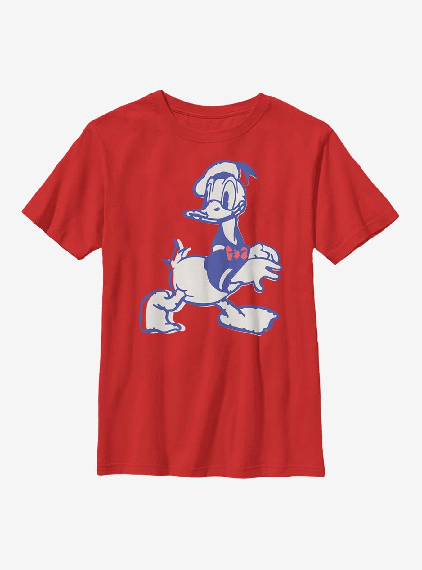 Disney Donald Duck Donald Heritage Youth T-Shirt, RED, hi-res