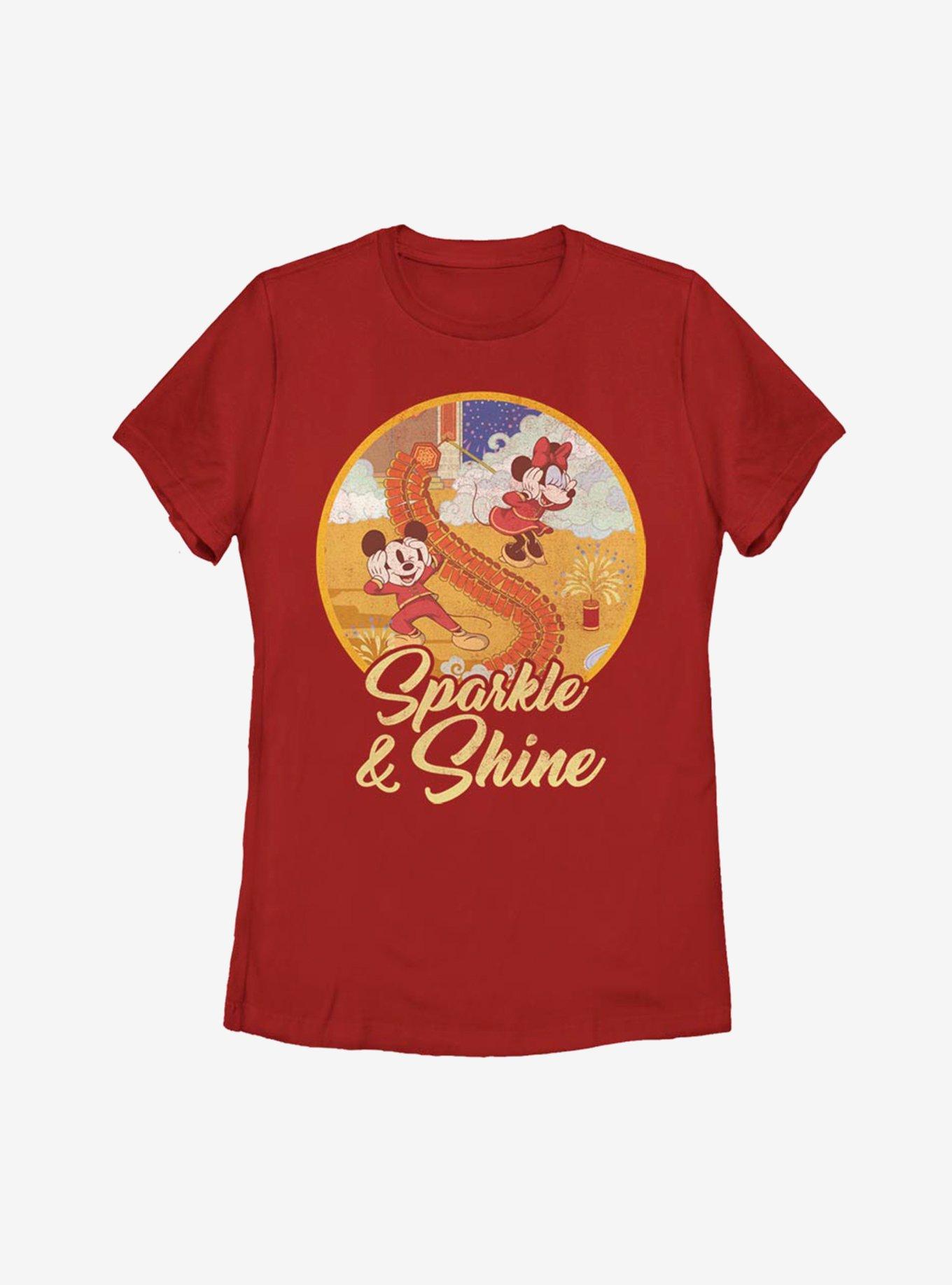 Disney Mickey Mouse Sparkle And Shine Womens T-Shirt, , hi-res