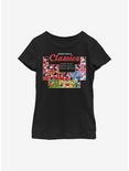 Disney Mickey Mouse Periodic Table Of Classics Youth Girls T-Shirt, BLACK, hi-res