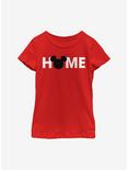 Disney Mickey Mouse Home Youth Girls T-Shirt, RED, hi-res
