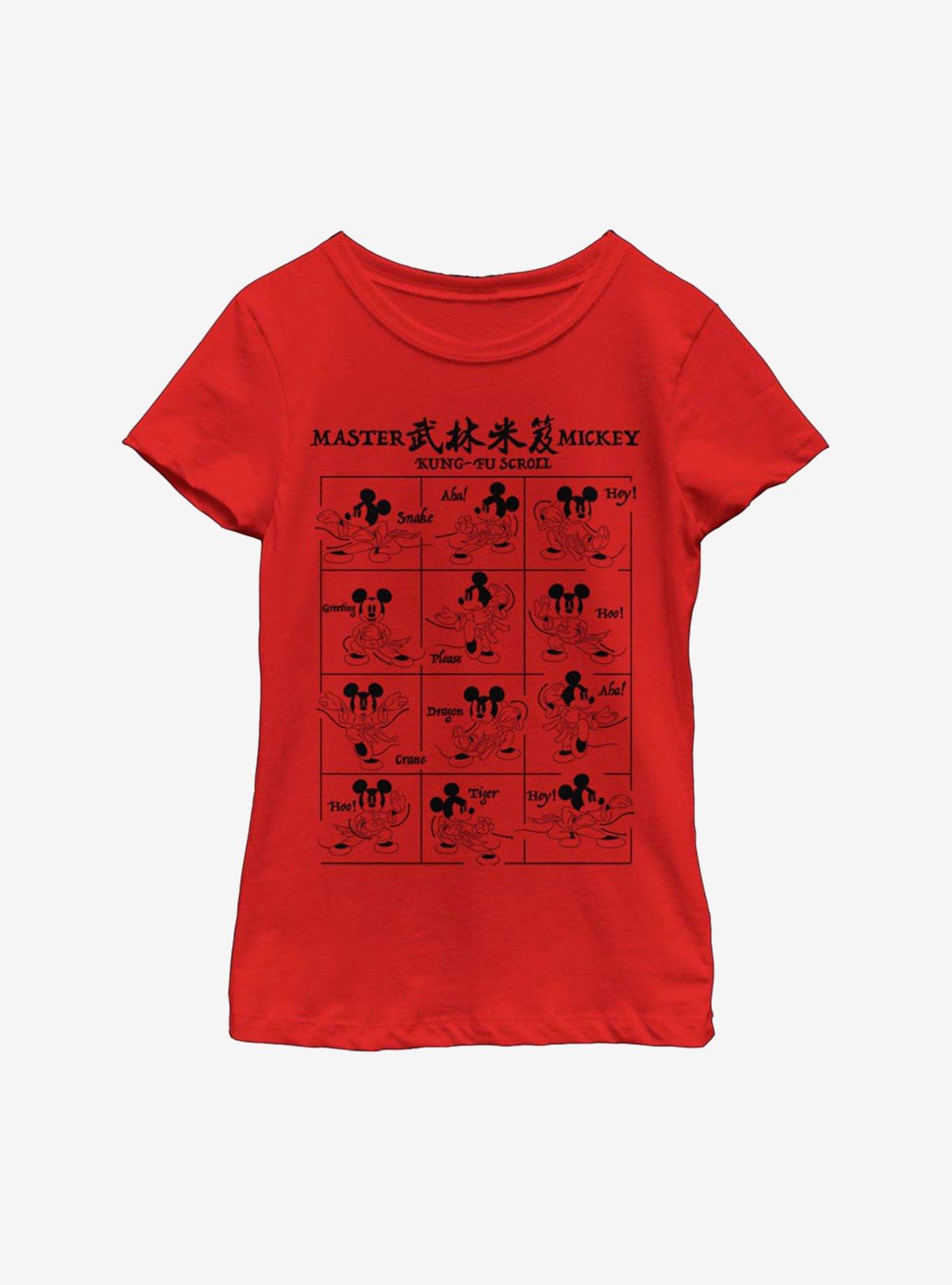 Disney Mickey Mouse Kung-Fu Mickey Youth Girls T-Shirt, , hi-res