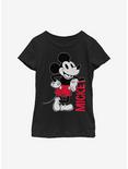 Disney Mickey Mouse Vintage Mickey Youth Girls T-Shirt, BLACK, hi-res