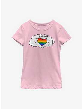 Disney Mickey Mouse Rainbow Love Youth Girls T-Shirt, , hi-res