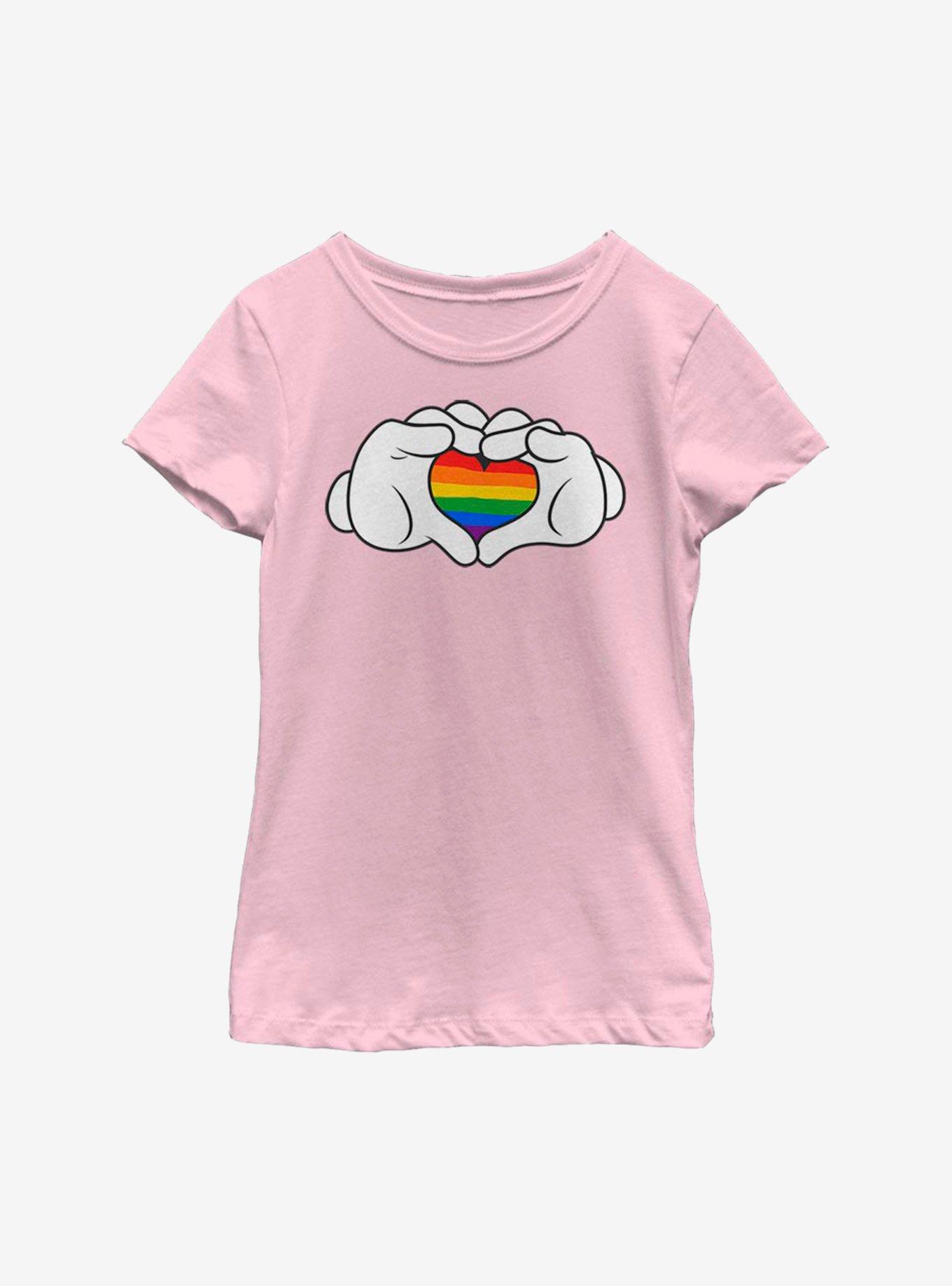 Disney Mickey Mouse Rainbow Love Youth Girls T-Shirt, , hi-res