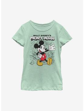 Disney Mickey Mouse Sketchbook Youth Girls T-Shirt, , hi-res