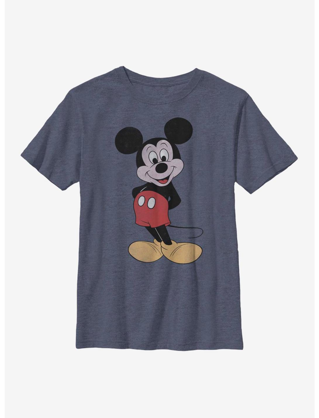 Disney Mickey Mouse Eighties Mickey Youth T-Shirt, NAVY HTR, hi-res