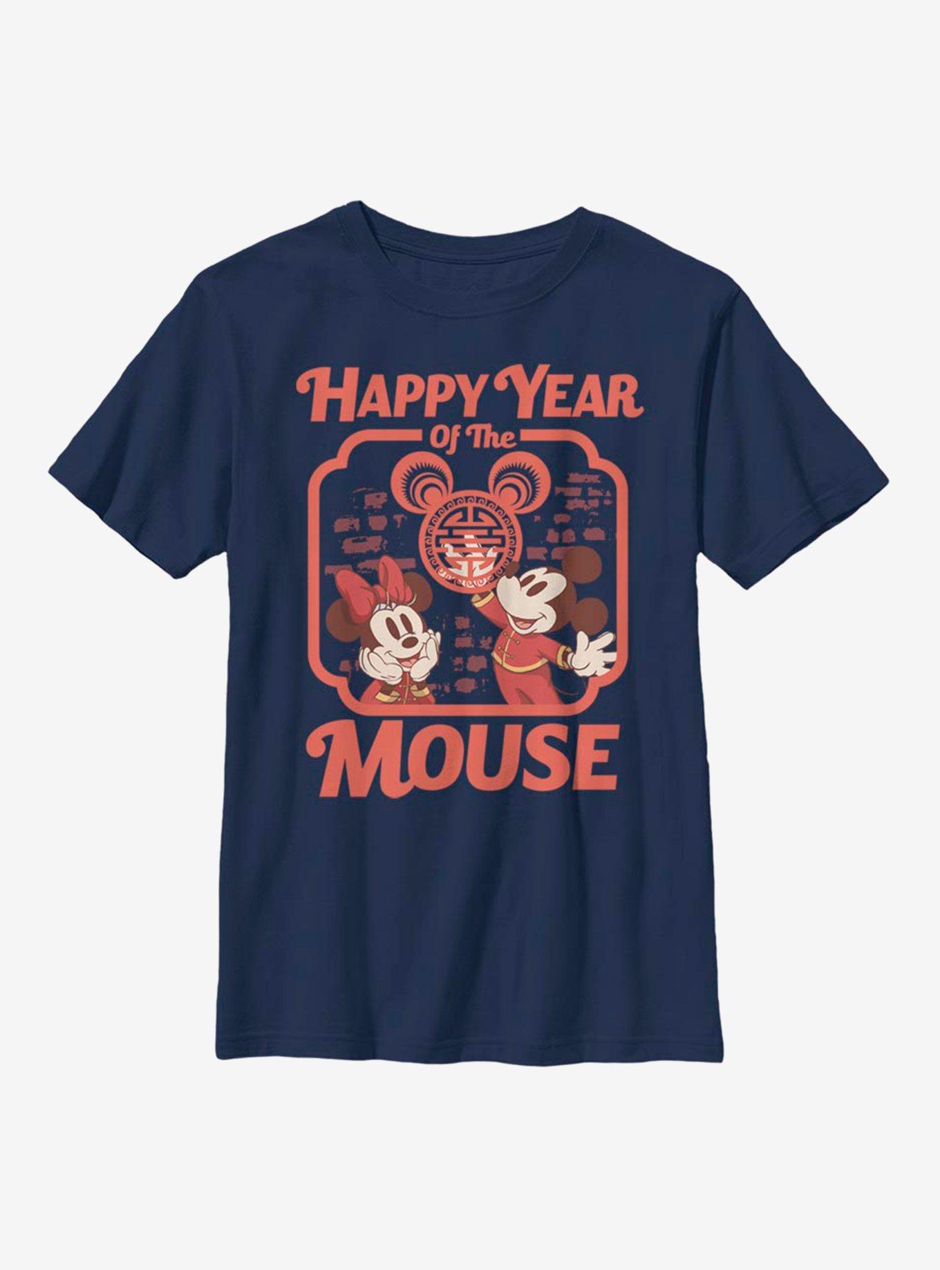 Disney Mickey Mouse Year Of The Mouse Youth T-Shirt, NAVY, hi-res