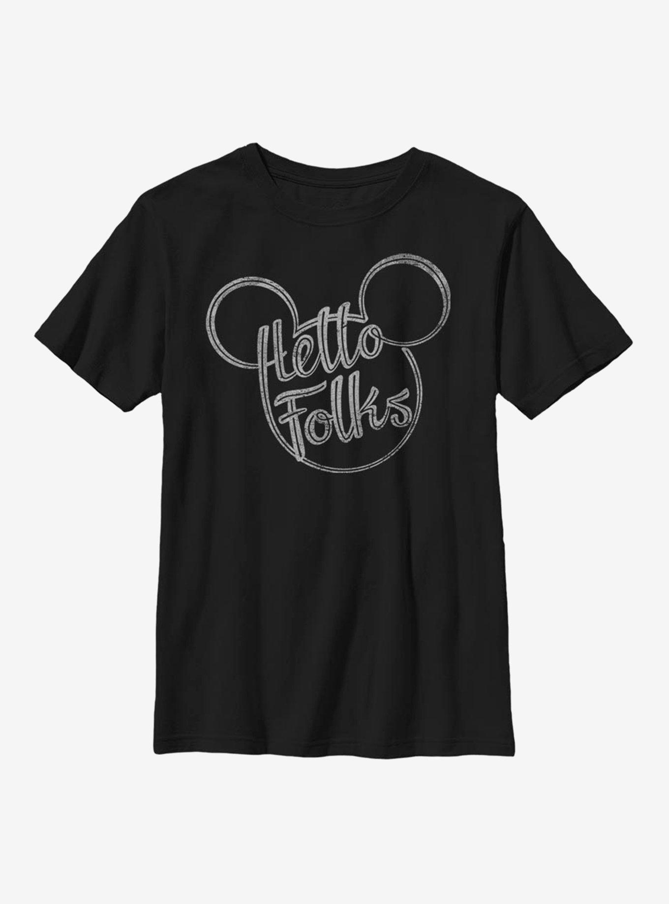 Disney Mickey Mouse Hello Folks Youth T-Shirt, , hi-res