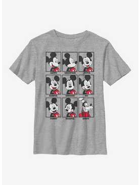 Disney Mickey Mouse The Many Moods Of Mickey Youth T-Shirt, , hi-res