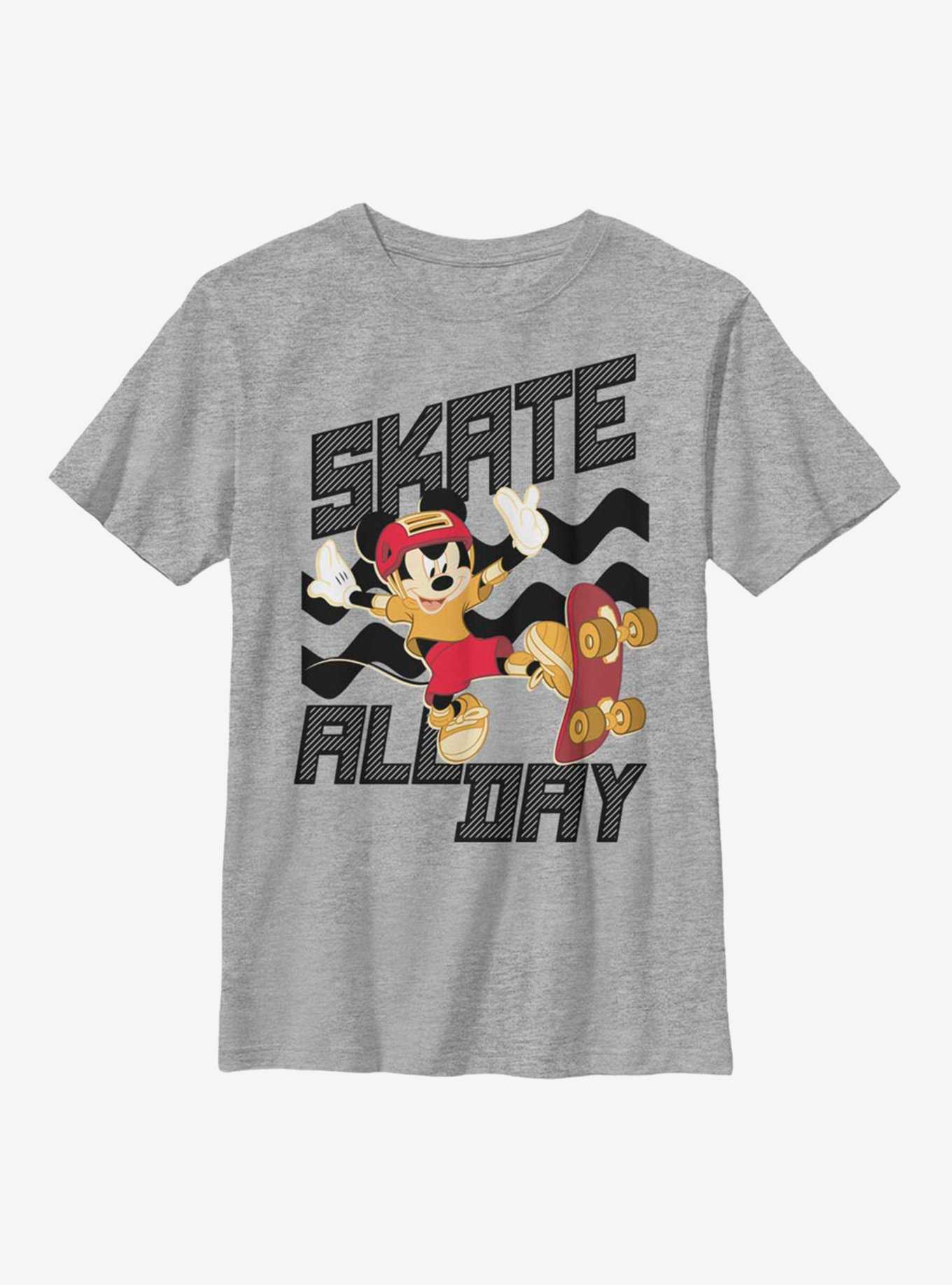 Disney Mickey Mouse Skate All Day Youth T-Shirt, , hi-res