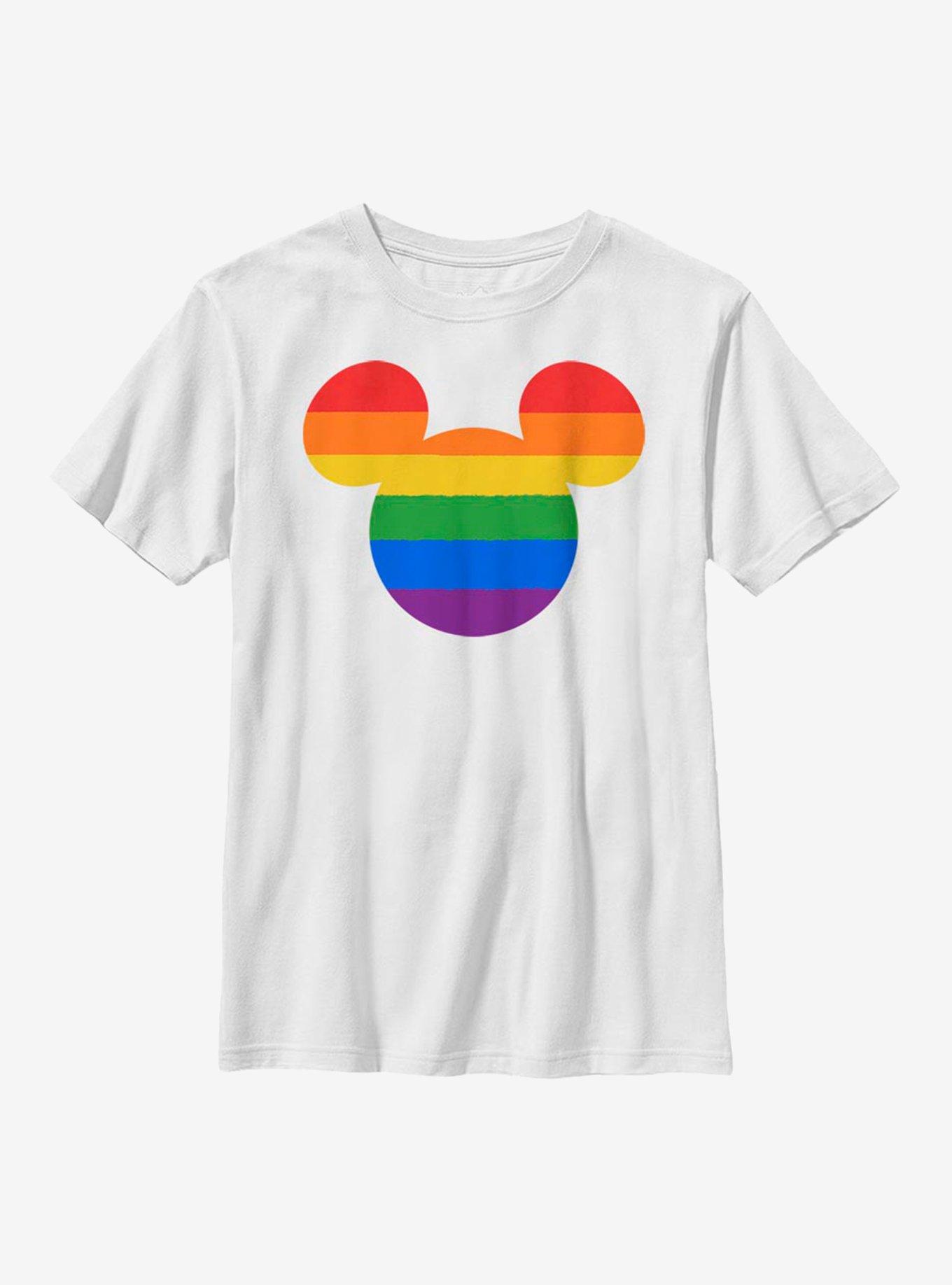 Disney Mickey Mouse Rainbow Ears Youth T-Shirt, , hi-res