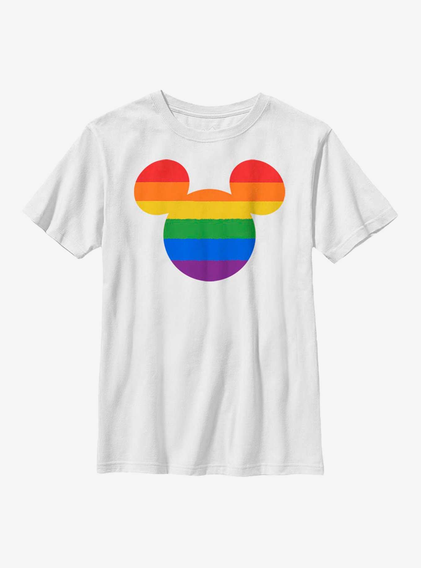 Disney Mickey Mouse Rainbow Ears Youth T-Shirt, , hi-res