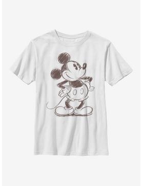 Disney Mickey Mouse Pie Eye Sketch Mickey Youth T-Shirt, , hi-res