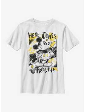 Disney Mickey Mouse Here Comes Trouble Youth T-Shirt, , hi-res