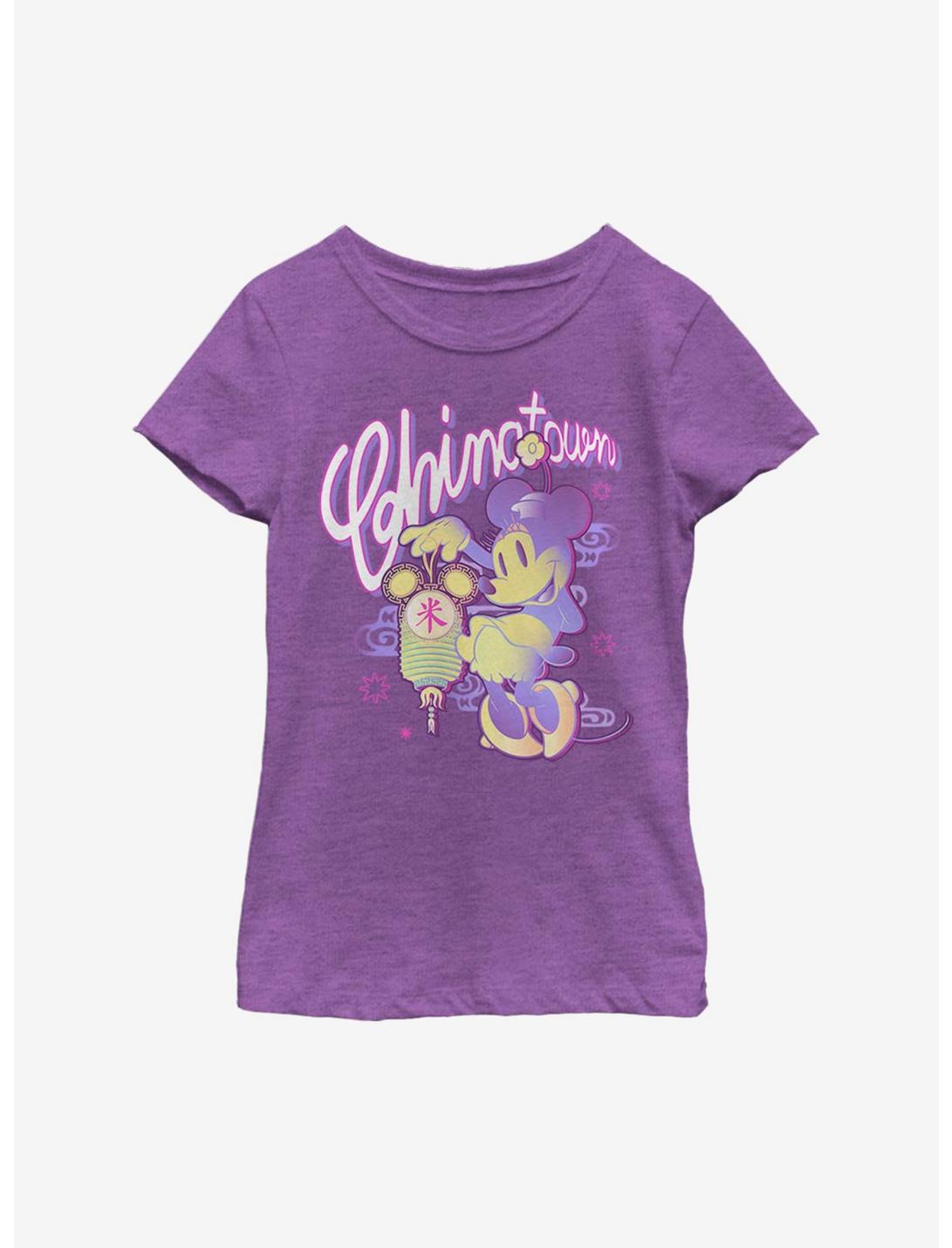 Disney Minnie Mouse Chinatown Minnie Youth Girls T-Shirt, PURPLE BERRY, hi-res