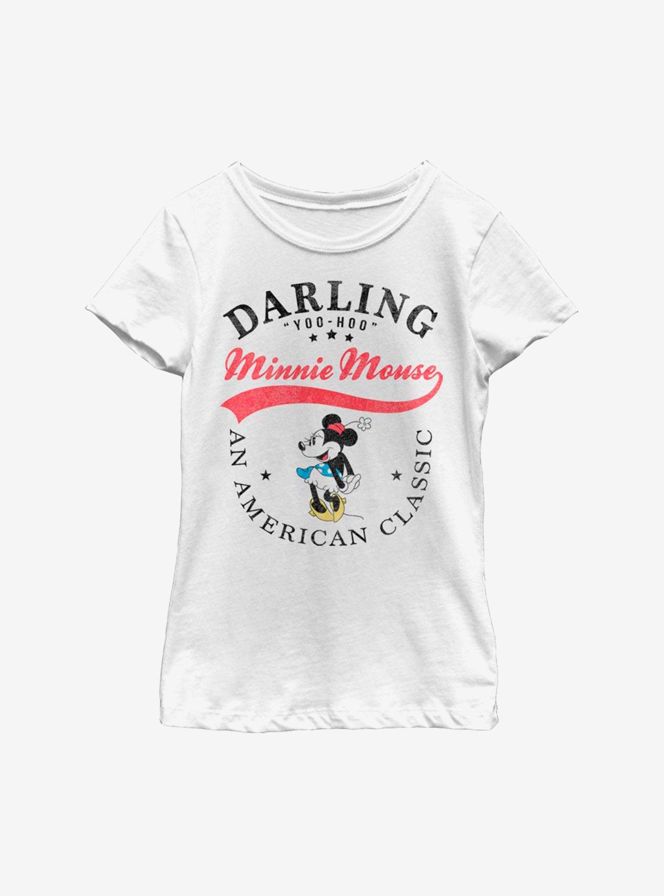 Disney Minnie Mouse Classic Minnie Youth Girls T-Shirt, WHITE, hi-res