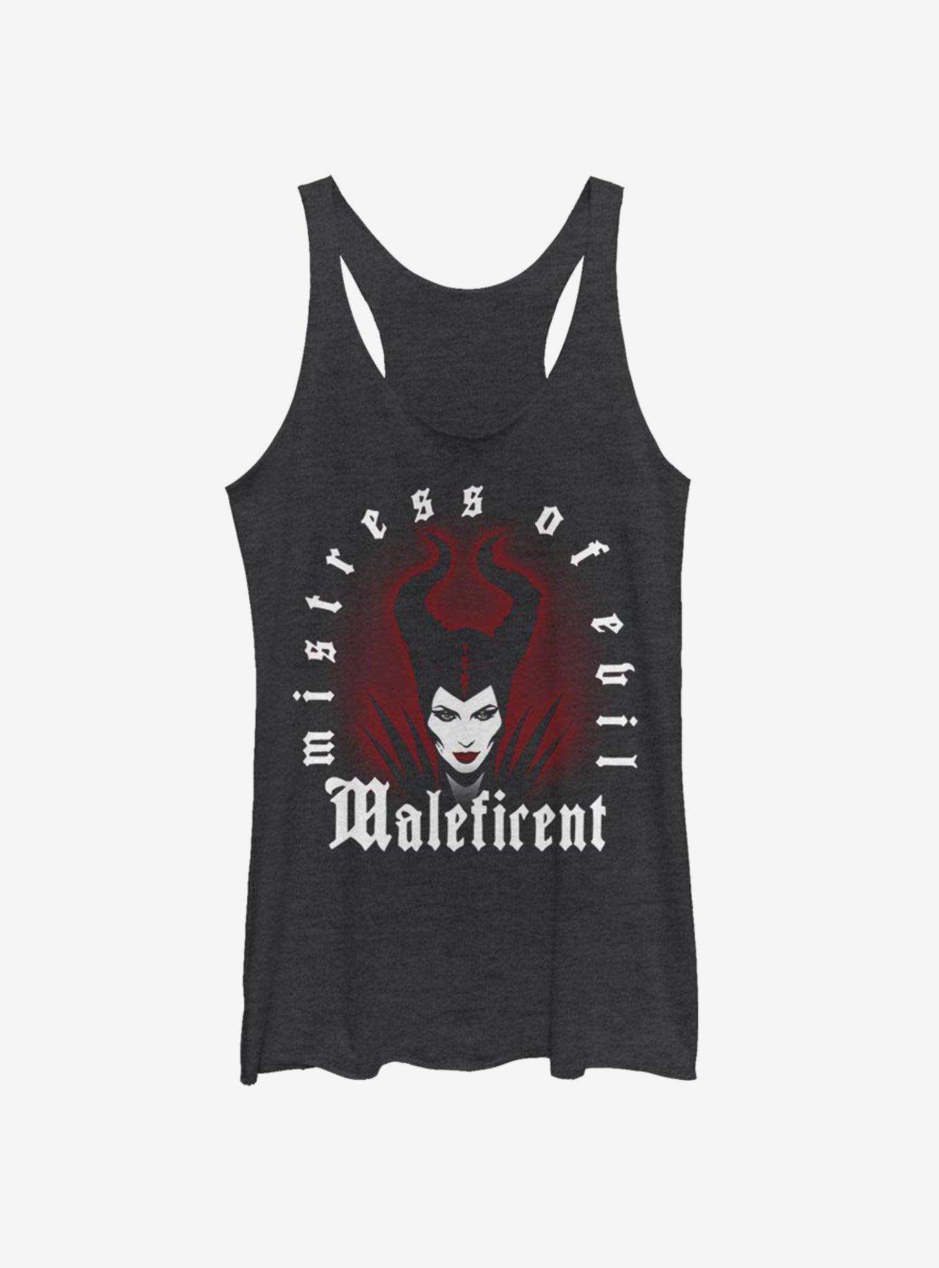 Disney Maleficent: Mistress Of Evil Red Aura Womens Tank Top, BLK HTR, hi-res