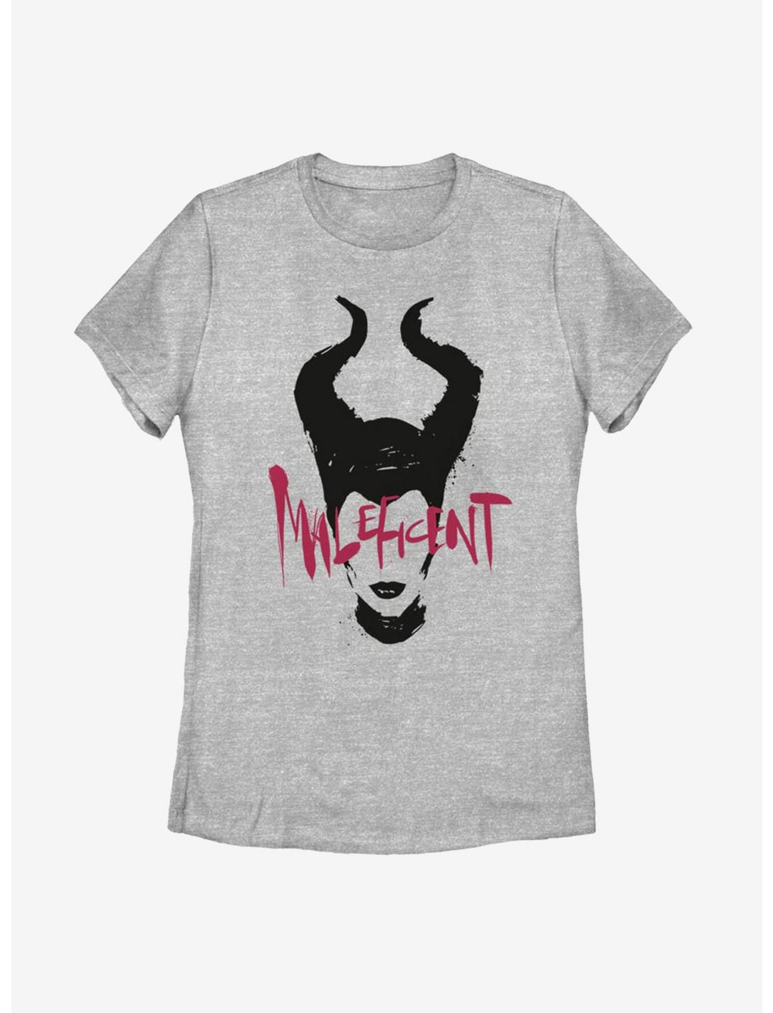 Disney Maleficent: Mistress Of Evil Paint Silhouette Womens T-Shirt, ATH HTR, hi-res