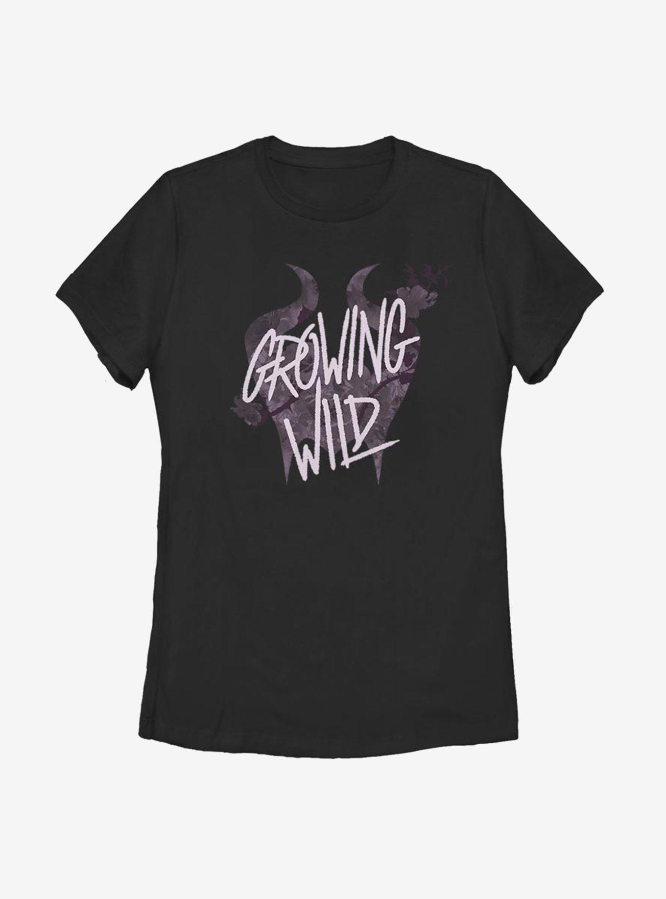 Disney Maleficent: Mistress Of Evil Growing Wild Womens T-Shirt, BLACK, hi-res