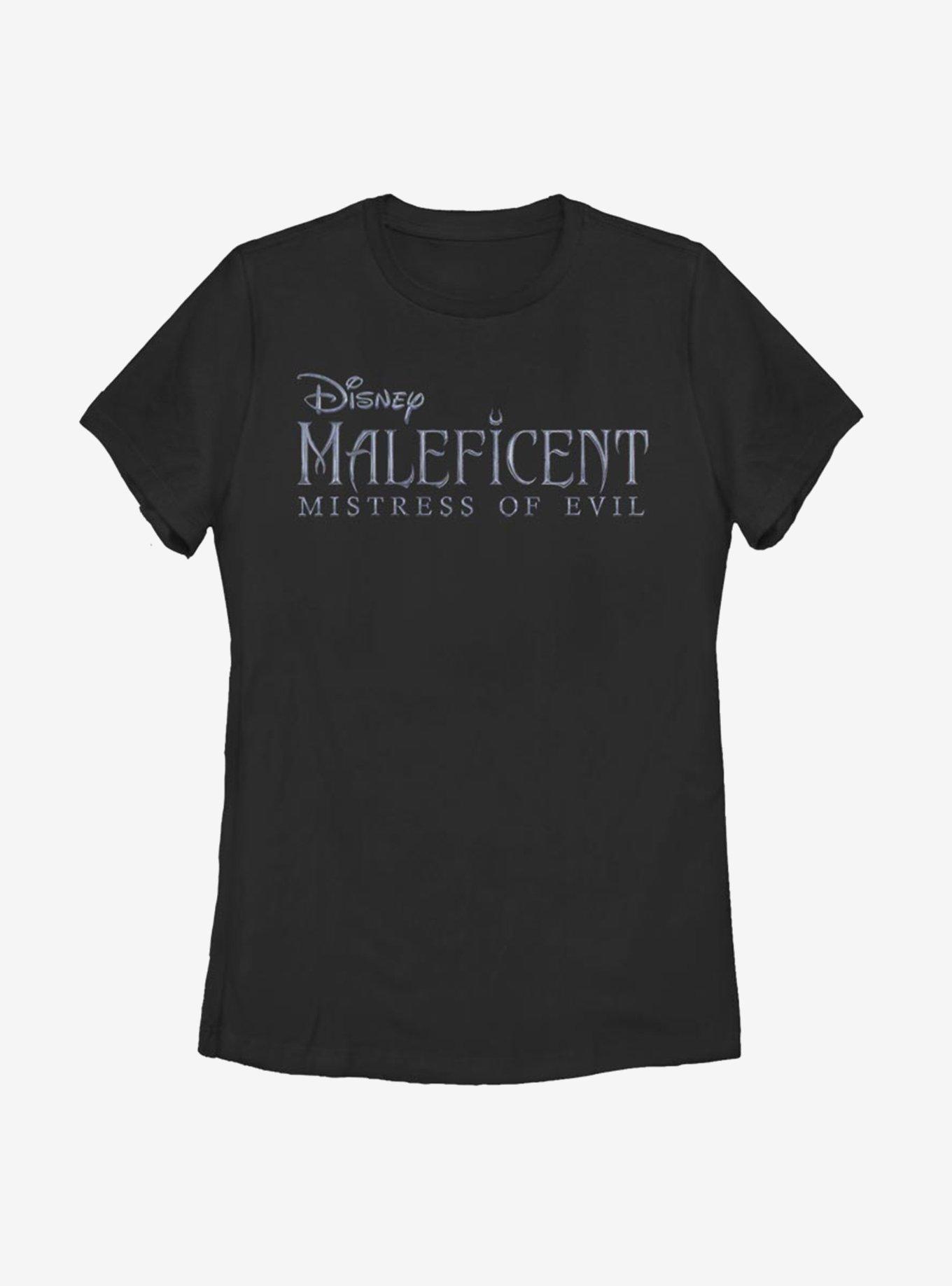 Disney Maleficent: Mistress Of Evil Movie Logo Womens T-Shirt, BLACK, hi-res