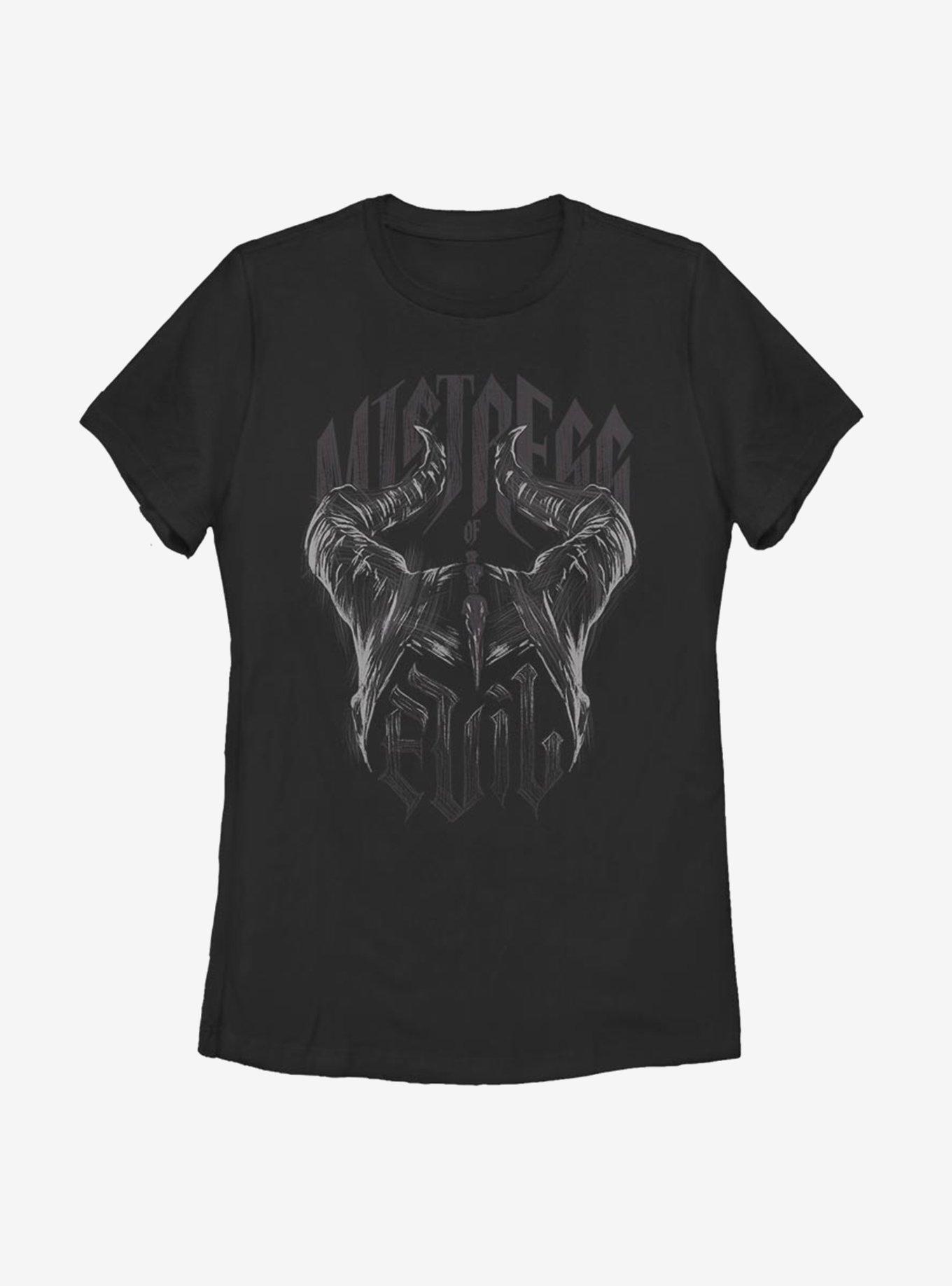 Disney Maleficent: Mistress Of Evil Metal Horns Womens T-Shirt, BLACK, hi-res