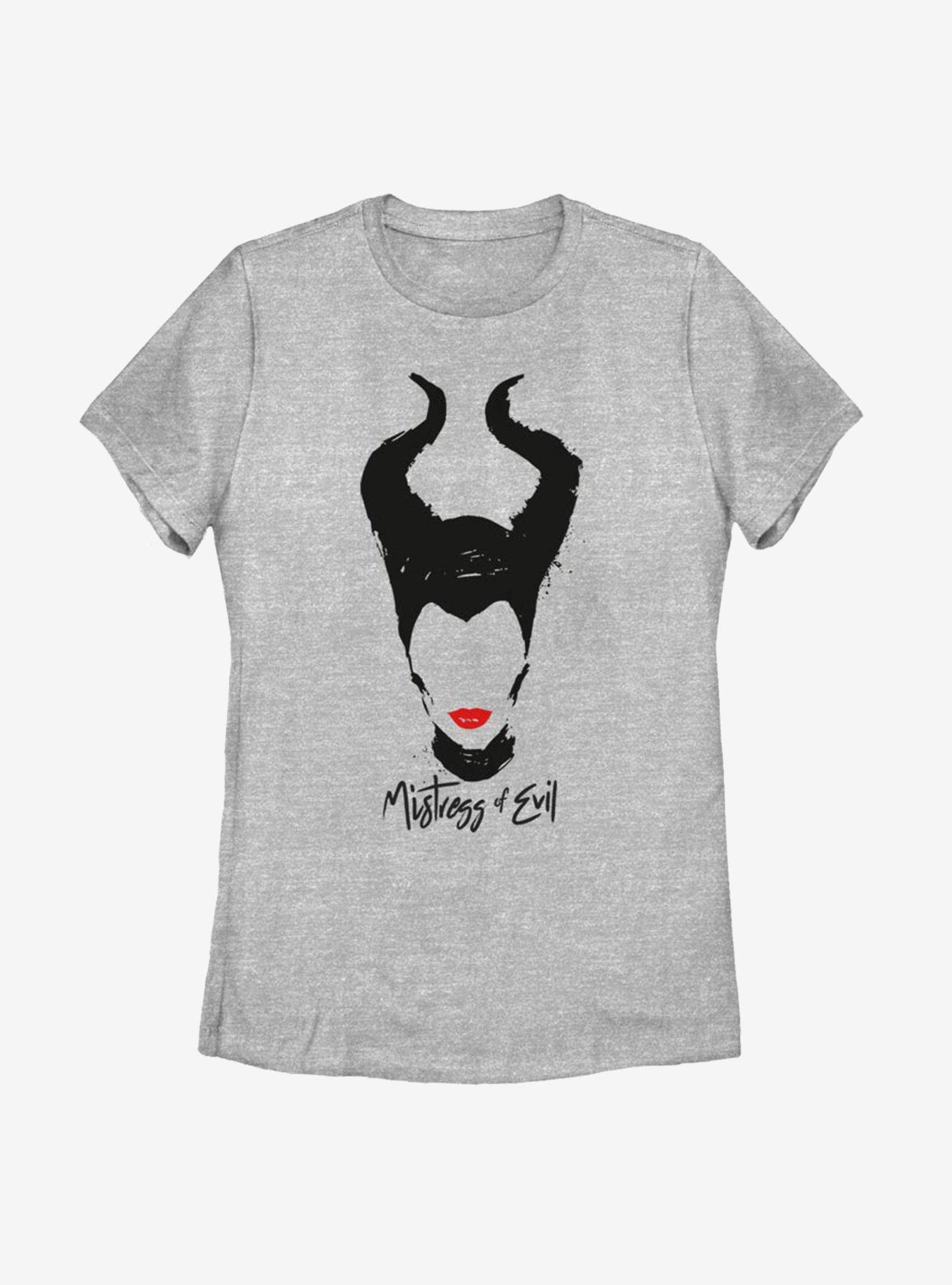 Disney Maleficent: Mistress Of Evil Red Lips Womens T-Shirt, ATH HTR, hi-res