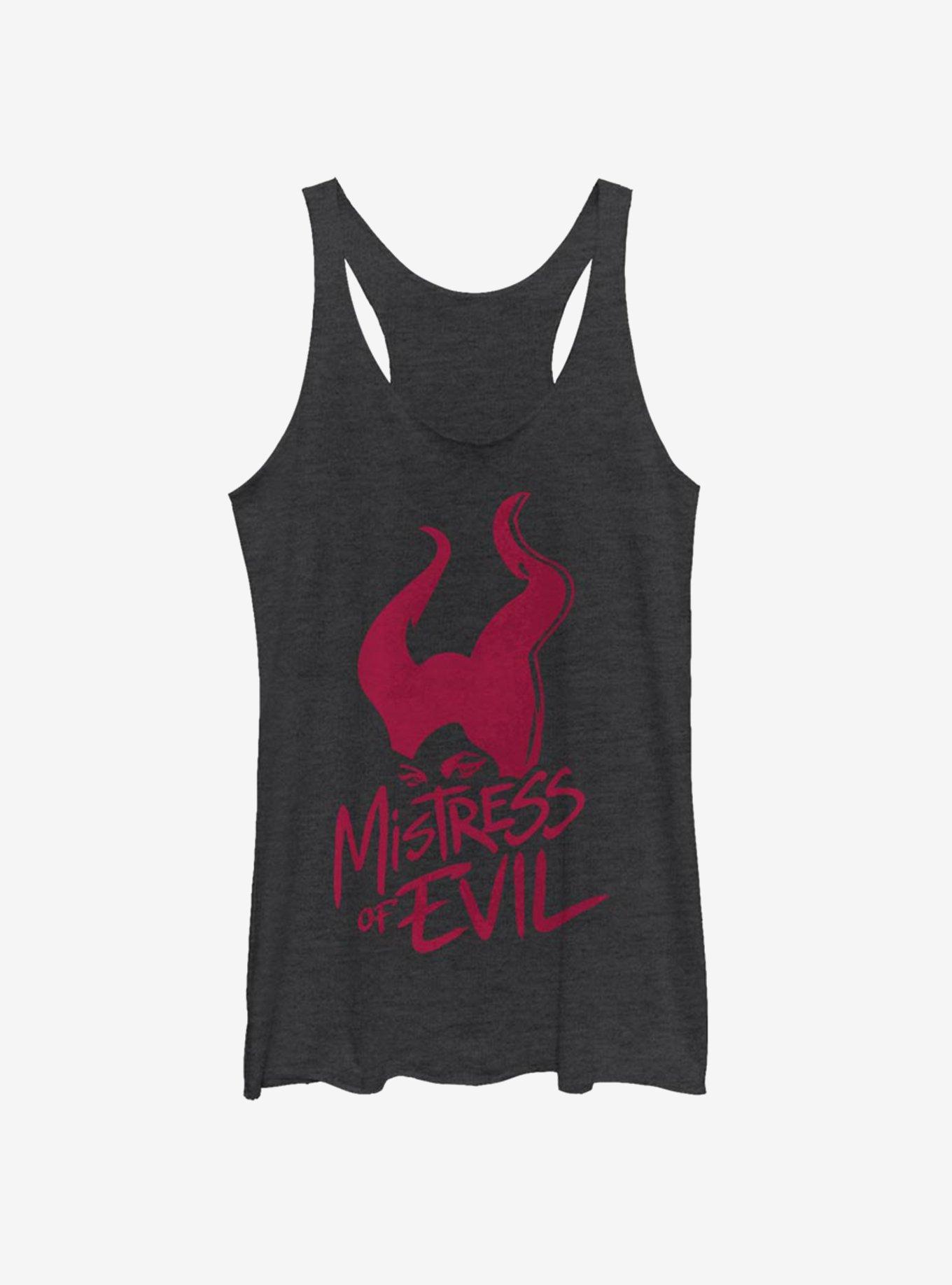 Disney Maleficent: Mistress Of Evil Mistress Of Evil Stamp Womens Tank Top, BLK HTR, hi-res