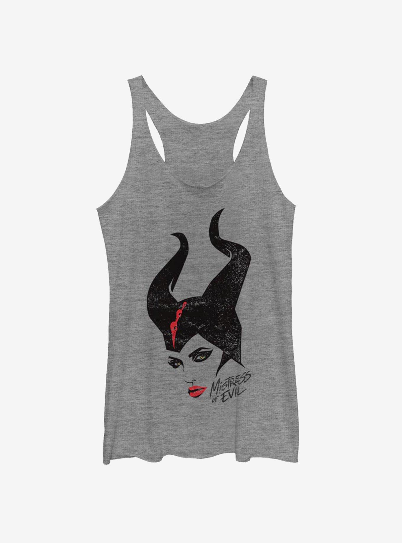 Disney Maleficent: Mistress Of Evil Portrait Womens Tank Top, GRAY HTR, hi-res