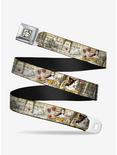 Disney Beauty And The Beast Belle Sketch Poses Story Script Youth Seatbelt Belt, , hi-res