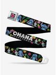 Disney Lilo & Stitch Ohana Means Family Stitch Scrump Poses Tropical Flora Youth Seatbelt Belt, , hi-res