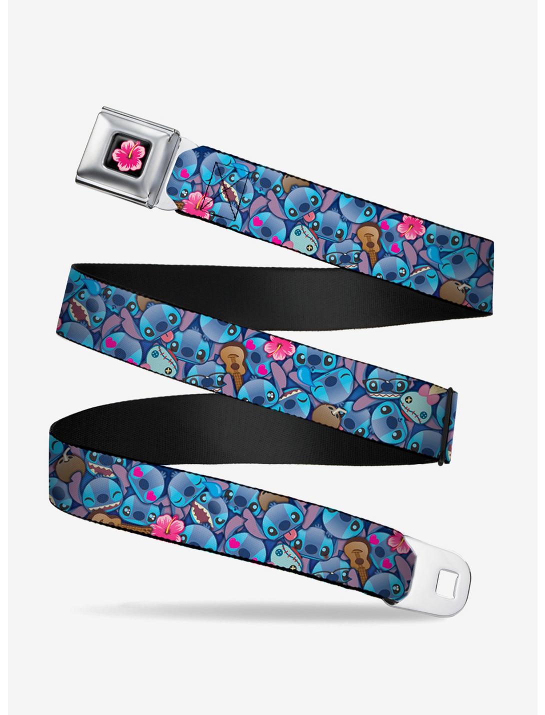 Disney Lilo & Stitch Stitch Expressions Hibiscus Flower Ukulele Stacked Youth Seatbelt Belt, , hi-res