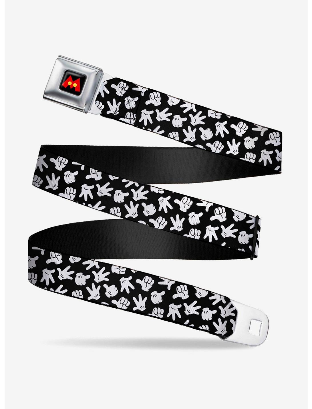 Disney Mickey Mouse Hand Gestures Scattered Youth Seatbelt Belt, , hi-res