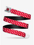 Disney Minnie Mouse Polka Dot Mini Silhouette Youth Seatbelt Belt, , hi-res