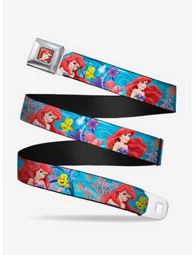 Disney The Little Mermaid Ariel Flounder Vivid Underwater Poses Youth Seatbelt Belt, , hi-res