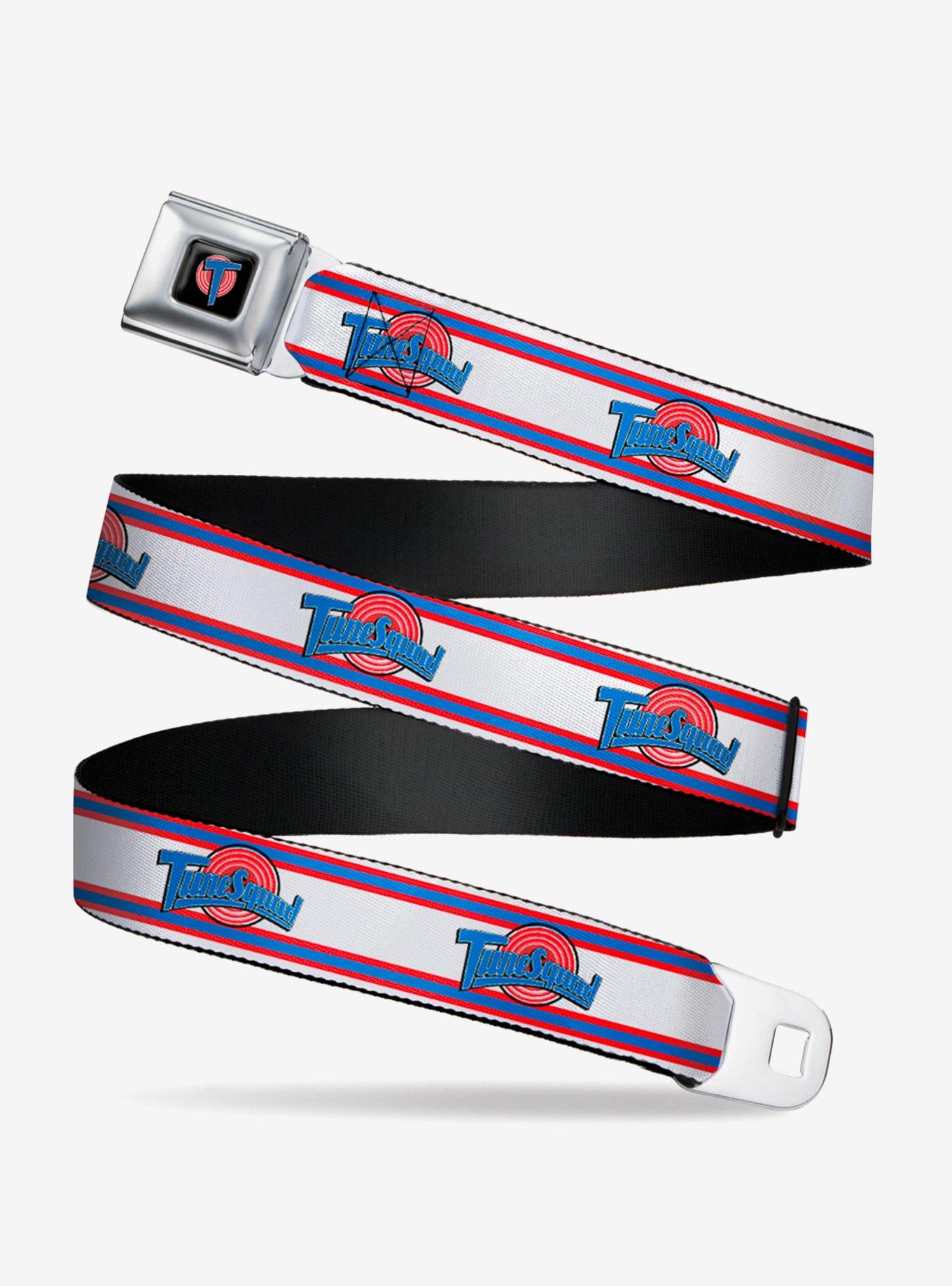 Space Jam Tune Squad Logo Stripe Youth Seatbelt Belt, , hi-res
