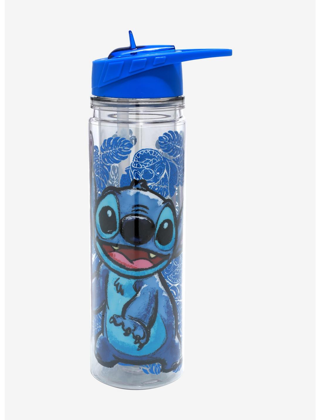 Disney Lilo & Stitch Glitter Stitch Water Bottle, , hi-res