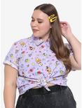BT21 Fruity Drinks Girls Woven Button-Up Plus Size, MULTI, hi-res
