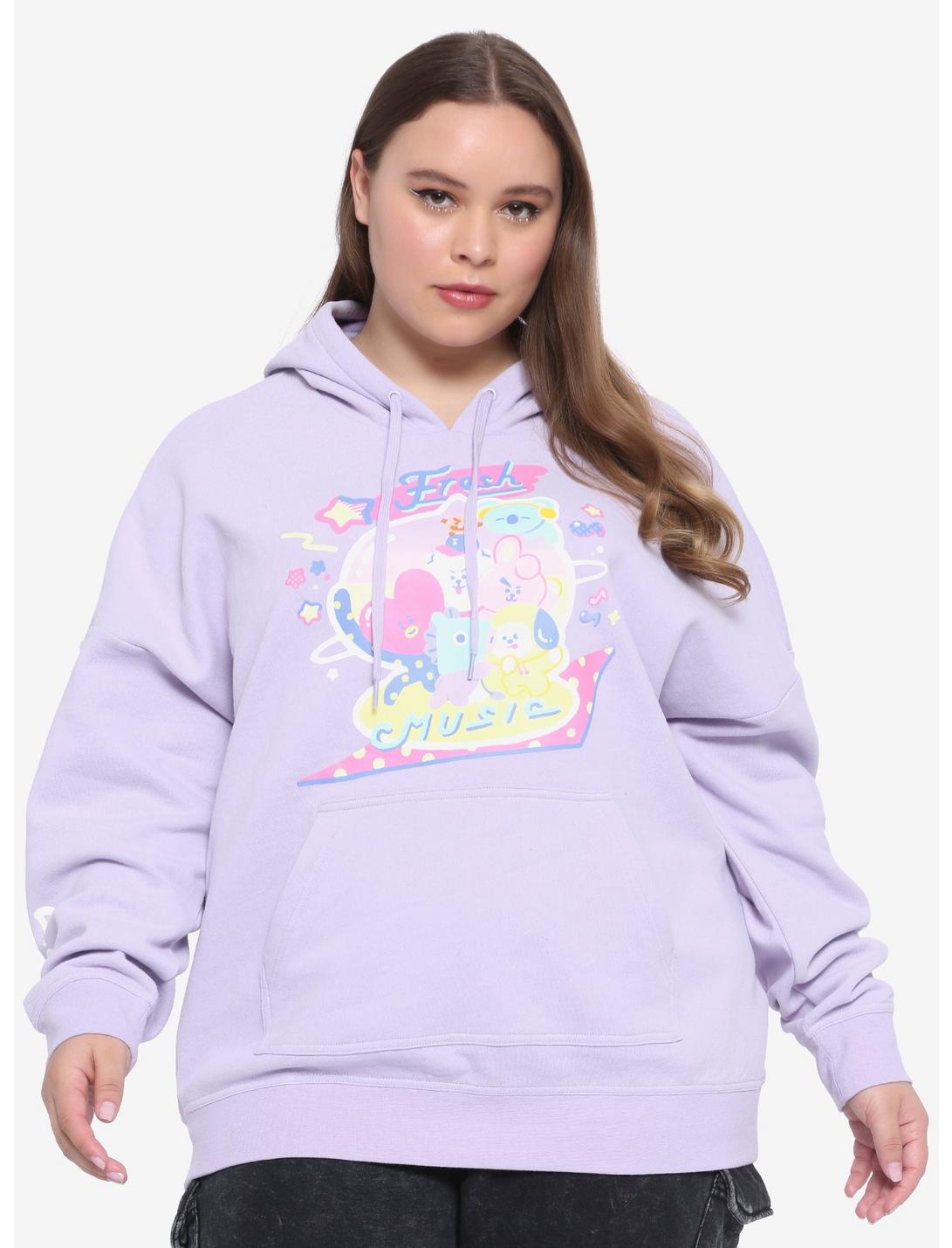BT21 Music Planet Oversized Girls Hoodie Plus Size | Hot Topic