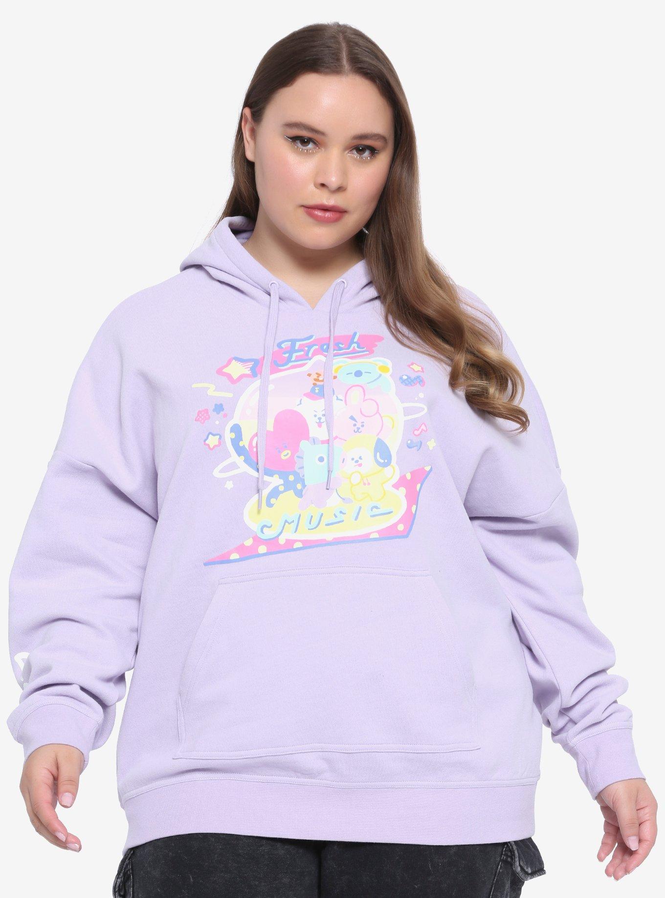 BT21 Music Planet Oversized Girls Hoodie Plus Size, MULTI, hi-res