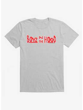 Boyz N The Hood Bold Red Logo T-Shirt, HEATHER GREY, hi-res