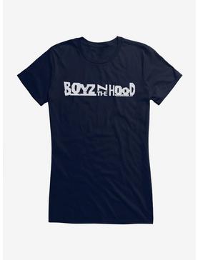 Boyz N The Hood Bold Logo Girls T-Shirt, NAVY, hi-res