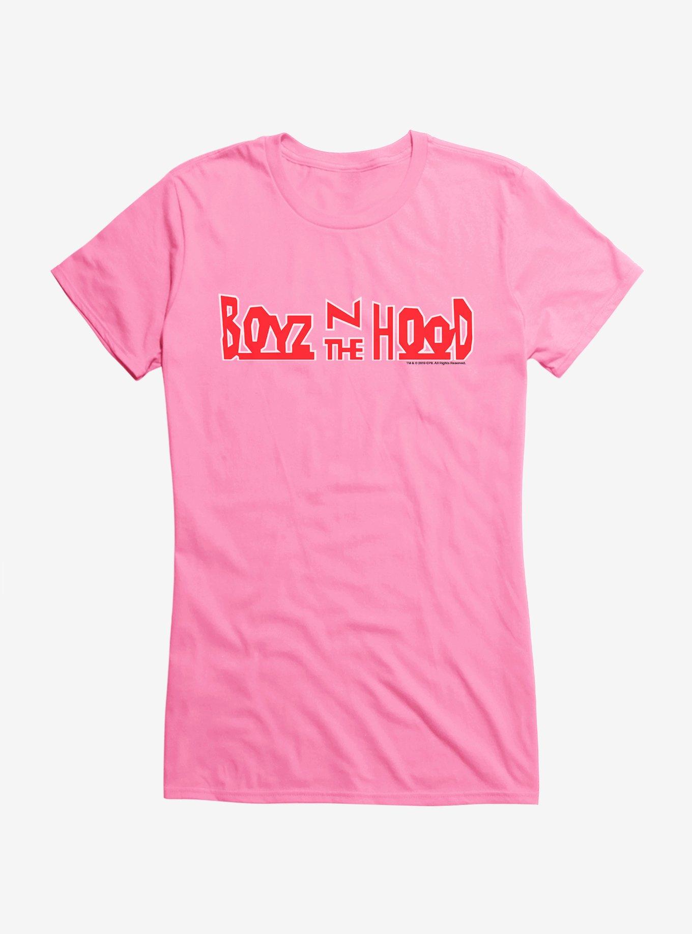 Boyz n the shop hood t shirt pink