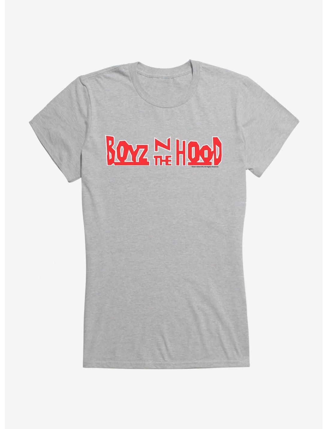 Boyz N The Hood Bold Red Logo Girls T-Shirt, HEATHER, hi-res