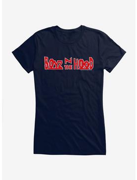 Boyz N The Hood Bold Red Logo Girls T-Shirt, NAVY, hi-res
