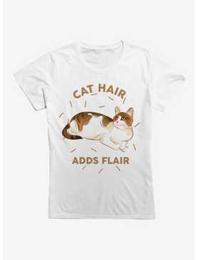 Cat Hair Adds Flair Girls T-Shirt, , hi-res