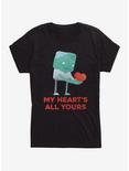 Cube Zombie My Heart's All Yours Girls T-Shirt, BLACK, hi-res